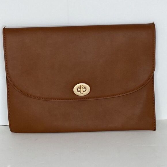 NEW…Brown/Gold clutch from FOREVER21 - Picture 1 of 3
